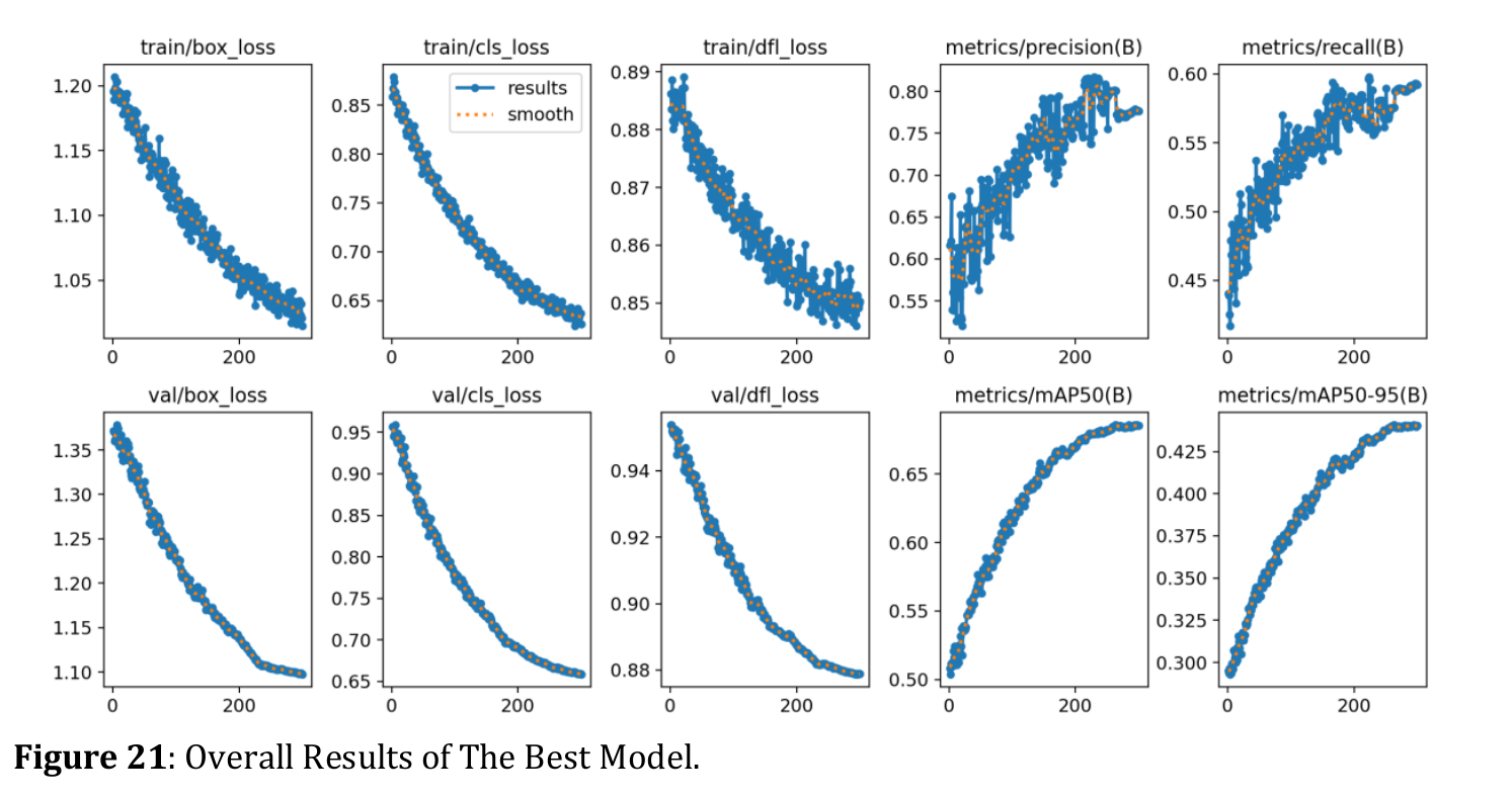 Loss functions and metrics of the paper model